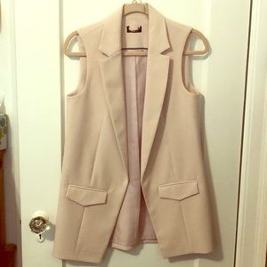 Topshop Blush Sleeveless Blazer US 4 UK 8